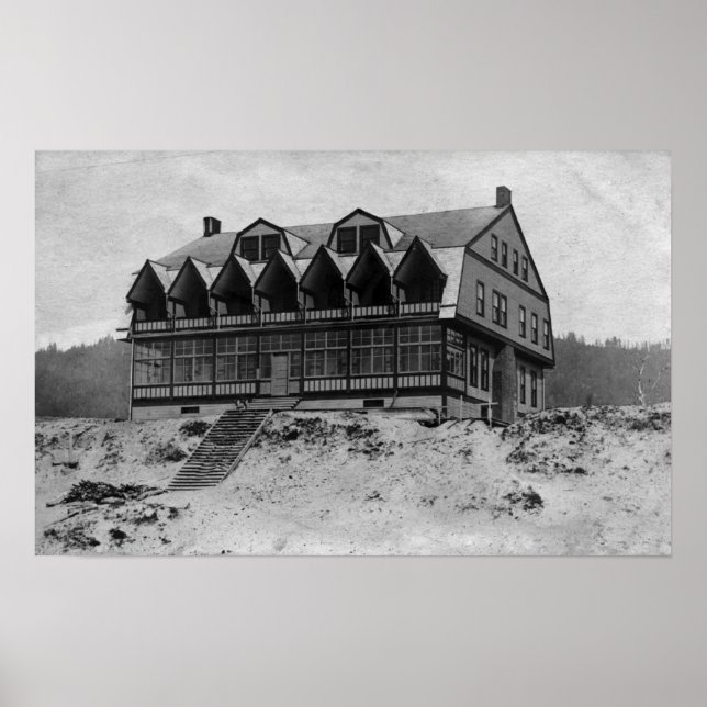 Póster Vista de la Costa de Oregón de Outlook Inn Hotel (Frente)