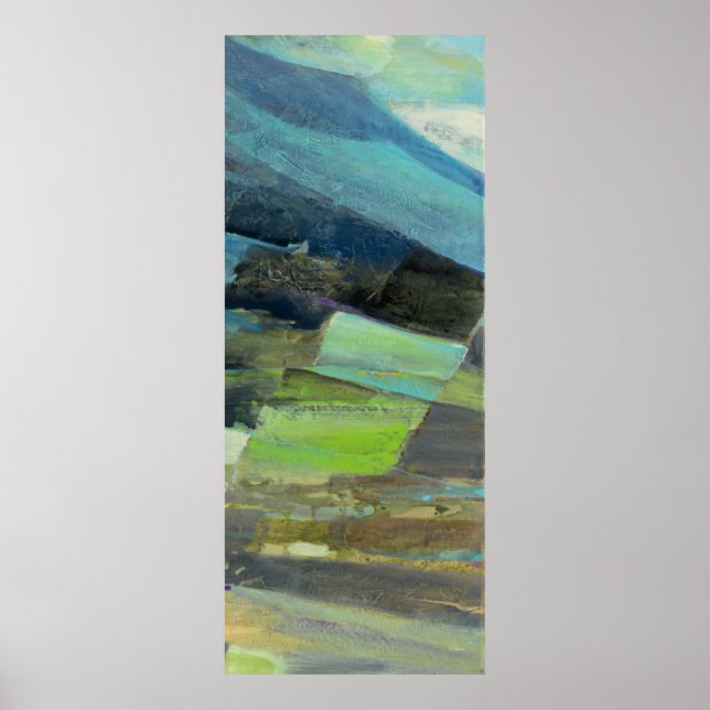 Póster Vista de la Costa II | Resumen Imprimir 2 (Frente)