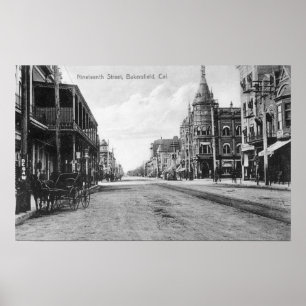 Póster Vista de la diecinueveavo calle # de 2Bakersfield,