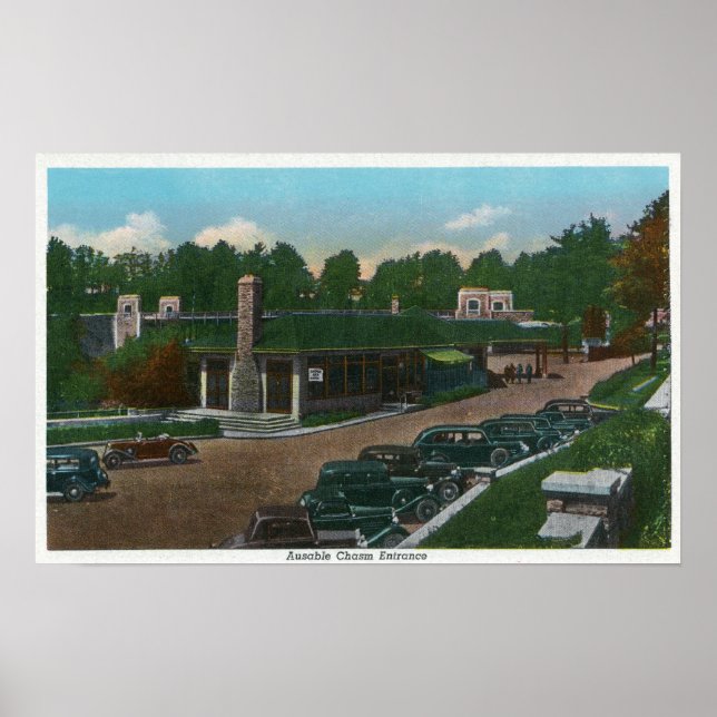 Póster Vista de la entrada de masas utilizables (Frente)