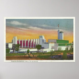 Póster Vista de la entrada norte, Salón de Ciencia