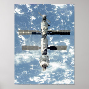 Póster Vista de la Estación Espacial Internacional desde