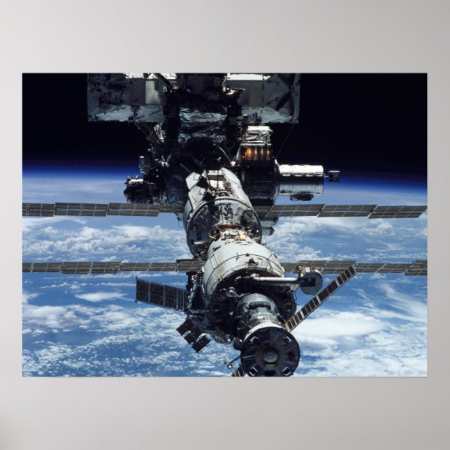 Póster Vista de la Estación Espacial Internacional desde  (Frente)