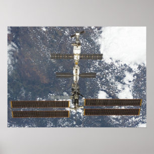Póster Vista de la Estación Espacial Internacional desde