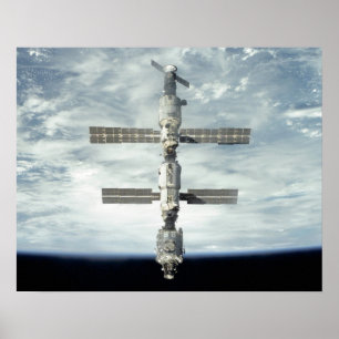 Póster Vista de la Estación Espacial Internacional desde 