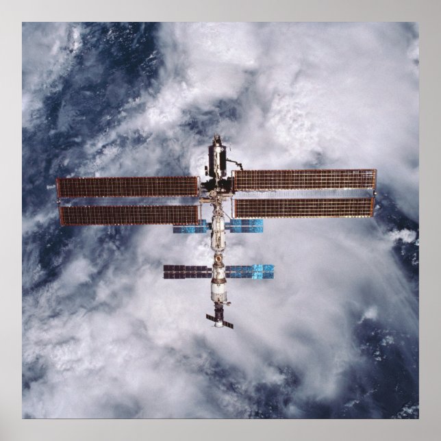 Póster Vista de la Estación Espacial Internacional desde  (Frente)
