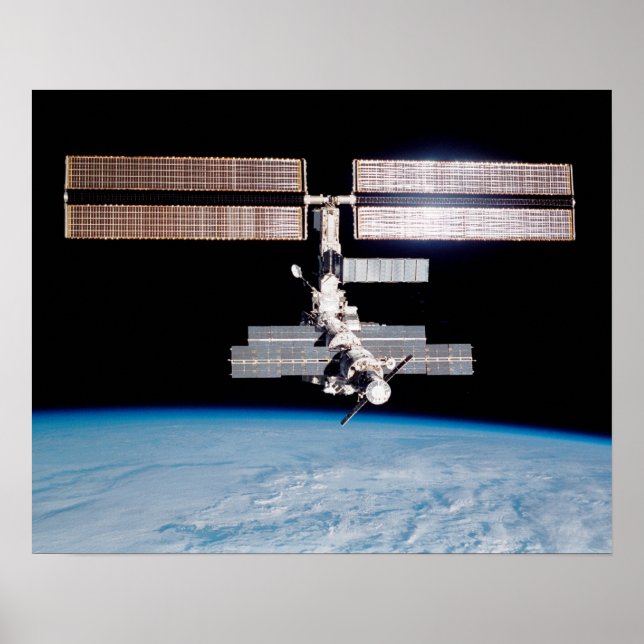 Póster Vista de la Estación Espacial Internacional desde  (Frente)