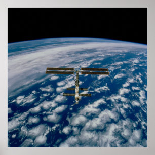 Póster Vista de la Estación Espacial Internacional desde