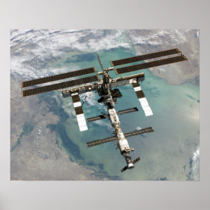 Póster Vista de la Estación Espacial Internacional (STS-1