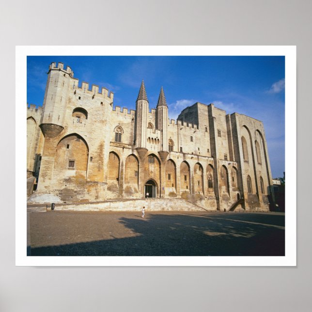 Póster Vista de la fachada de entrada del Palacio (foto) (Frente)