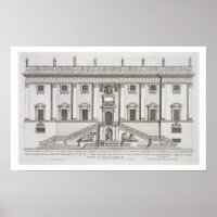 Vista de la fachada del Palazzo Senatorio en Piazz