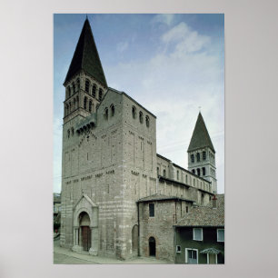 Póster Vista de la fachada oeste, siglos X-11