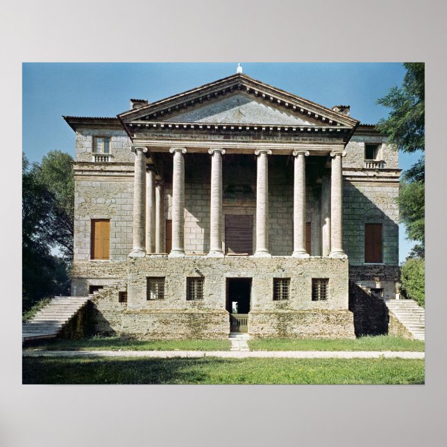 Póster Vista de la fachada principal, construida en 1559- (Frente)