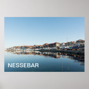 Póster Vista de la famosa ciudad búlgara de Nessebar