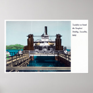 Póster Vista de la Feria de Ferryboat de Berkeley