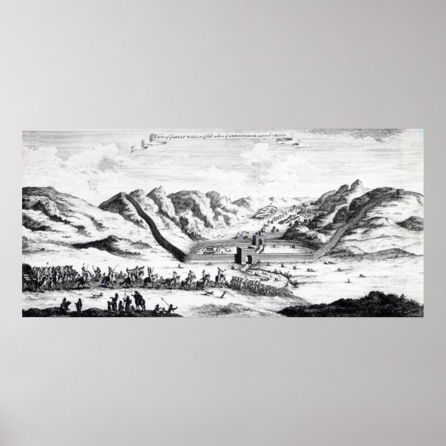 Póster Vista de la Gran Muralla (Frente)
