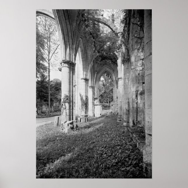 Póster Vista de la iglesia, c.1052-67 (Frente)