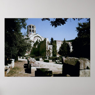 Póster Vista de la iglesia del Santo-Honoratus