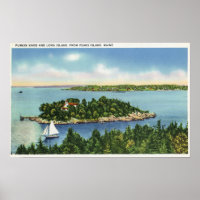 Vista de la Knob de Pumkin y Long Island