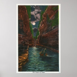 Póster Vista de la Luna de la Lúmina