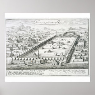 Póster Vista de La Meca, de 'Entwurf einer historischen A