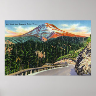 Póster Vista de la montaña desde el punto de Buzzards