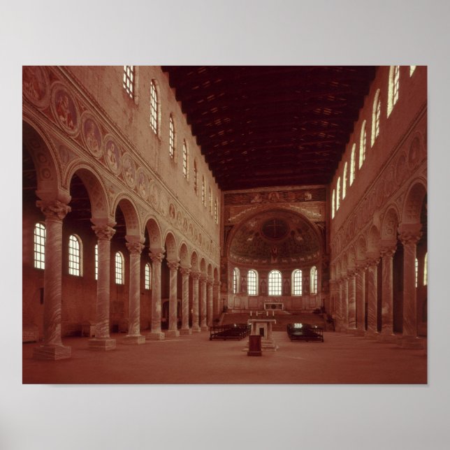 Póster Vista de la nave y del altar (Frente)