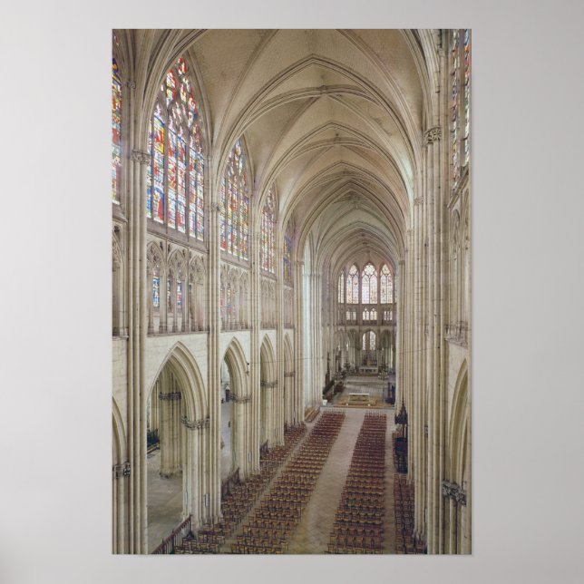 Póster Vista de la nave y del coro (Frente)