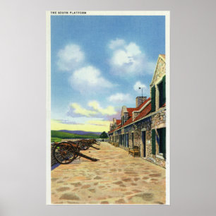 Póster Vista de la plataforma del sur