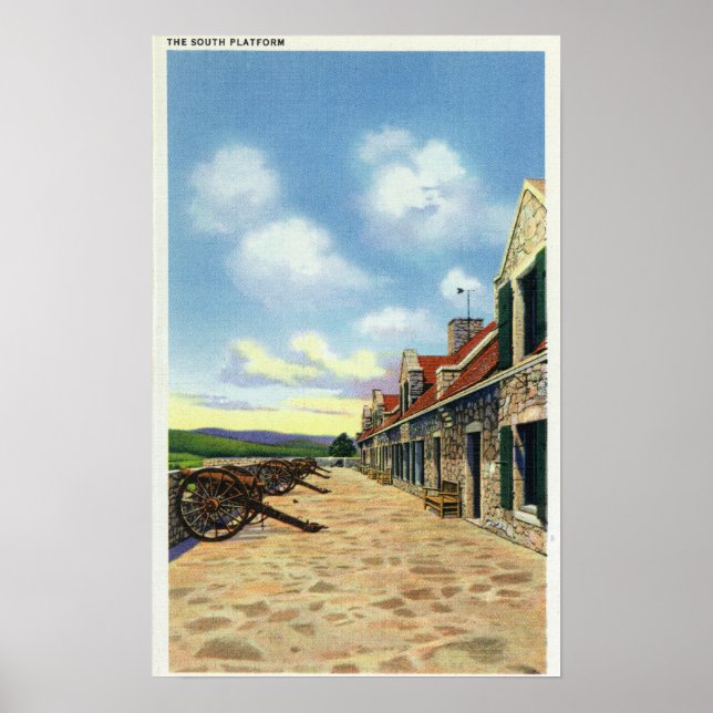 Póster Vista de la Plataforma del Sur (Frente)