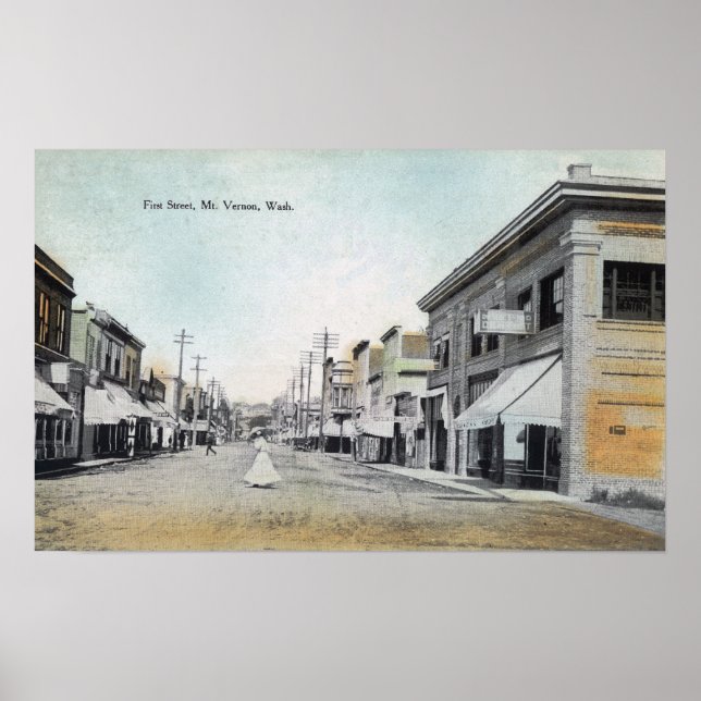 Póster Vista de la primera calle 2 (Frente)