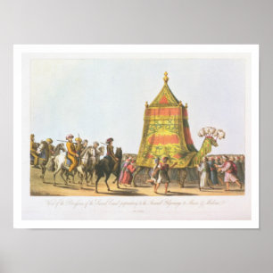 Póster Vista de la procesión de la Camel Sagrada