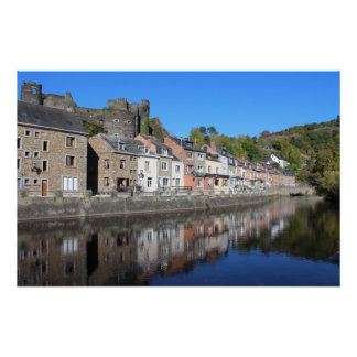 Póster Vista de La Roche en Ardenne, Bélgica