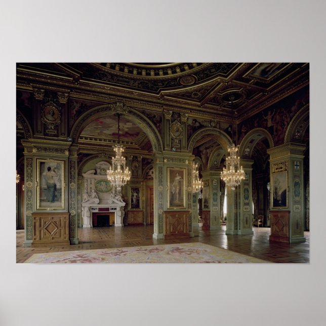 Póster Vista de la Salle des Arts, después de 1871 (Frente)