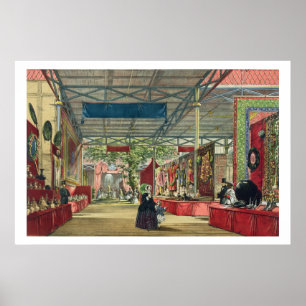 Póster Vista de la sección de India de la Gran Exposición