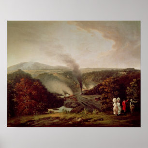 Póster Vista de la tarde de Coalbrookdale, 1777