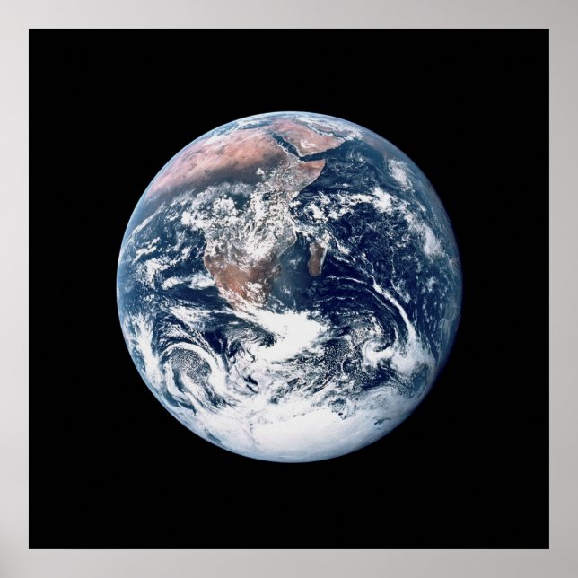 Póster Vista de la Tierra desde Apolo 17 (Frente)