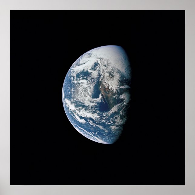 Póster Vista de la Tierra desde el Apolo 13 (Frente)
