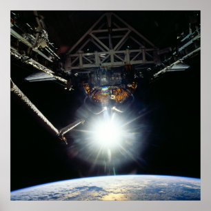 Póster Vista de la Tierra desde el Transbordador Espacial