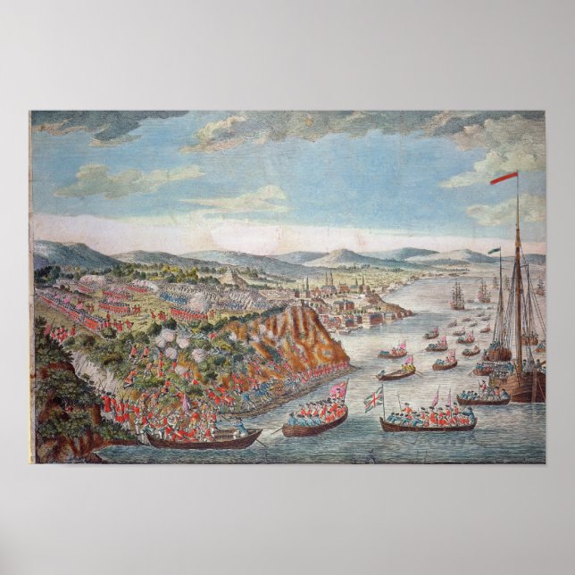 Póster Vista de la toma de Quebec (Frente)