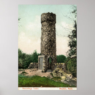 Póster Vista de la torre de Norumbega