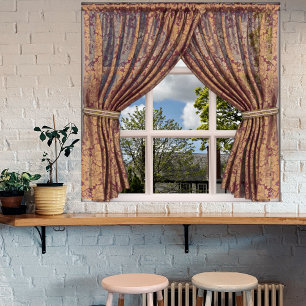 Póster Vista de la ventana de la ficha de la cabaña ingle