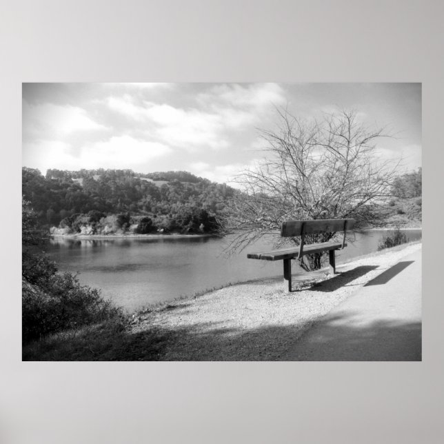 Póster Vista de lago Imprimir (Frente)