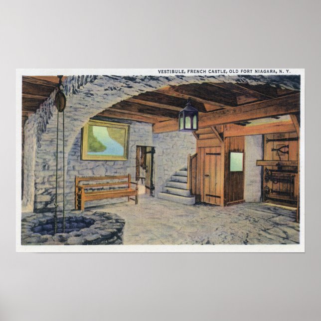 Póster Vista de las banderas estadounidense, británica y  (Frente)