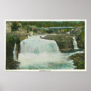 Póster Vista de las Cataratas del Arcoiris # 2