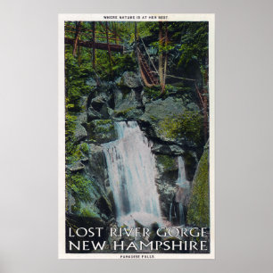 Póster Vista de las Cataratas del Paraíso
