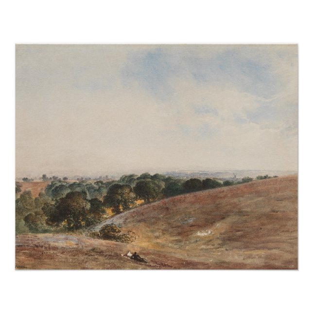 Póster Vista de las ciudades del sur - John Martin (Anverso)