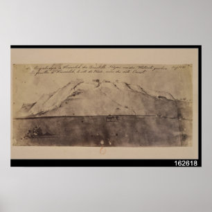 Póster Vista de las excavaciones troy vistas desde el oes