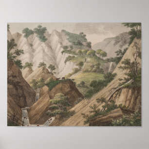 Póster Vista de las montañas de tiza de Møn (1802 - 1803)