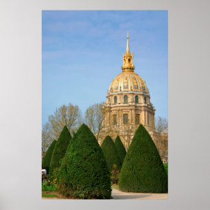 Póster Vista de Les Invalides Eglise Du Dome